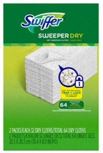 Swiffer Sweeper Dry Sweeping Pad Refills for Floor Mop, 64 Count – Only $10.24!