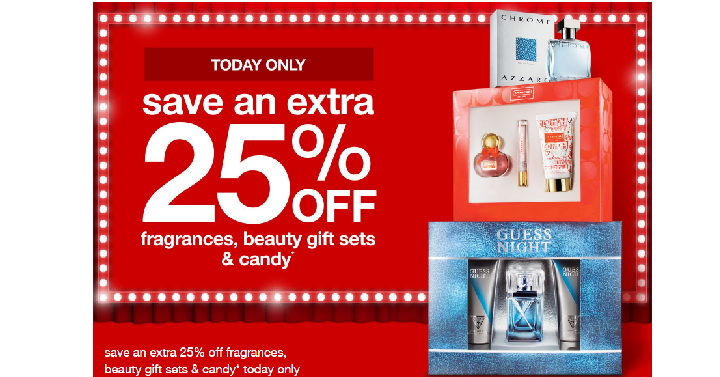 Target: Take an Extra 25% off Fragrances, Beauty Gift Sets & Candy! (Today, Dec. 19th Only)