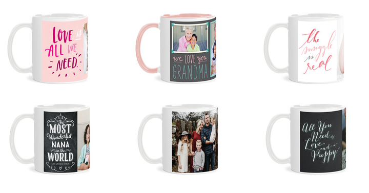 YAY! Tiny Prints: Buy 1 Personalized Mug Get 1 FREE= $7.49 Each! Today, December 1st Only!