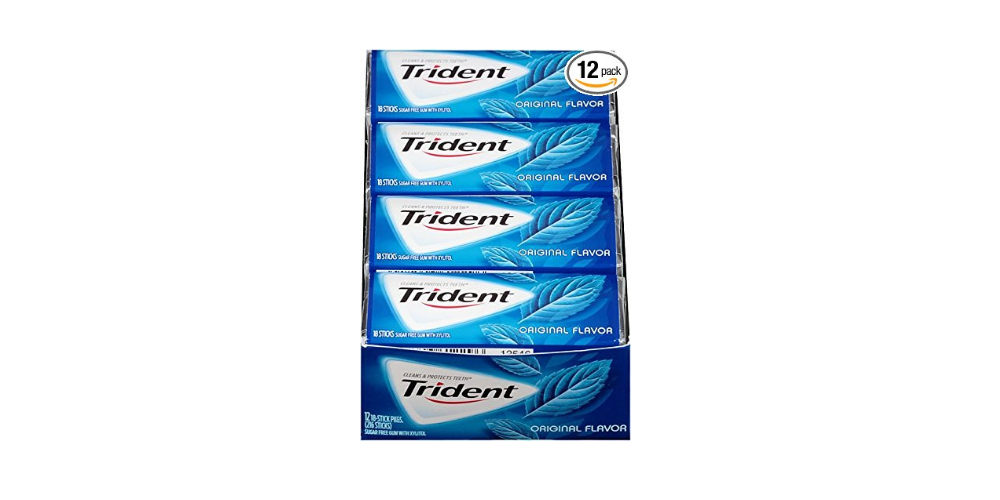Trident Sugar-Free Gum, Original, 18 Count (Pack of 12)—$5.12 Shipped!