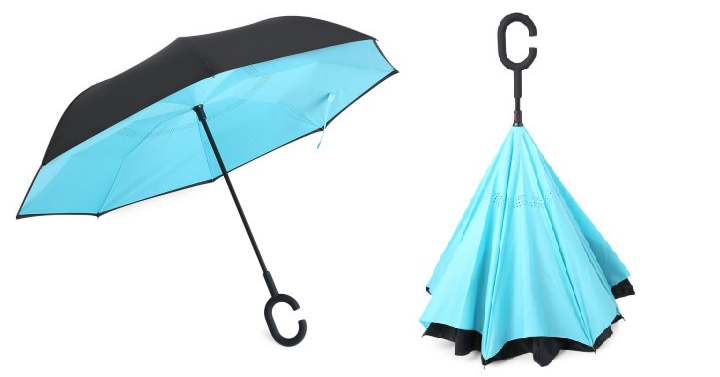 Reverse Folding Double Layer Umbrella Only $17.26!