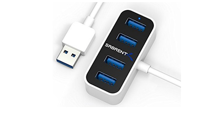 Sabrent 4 Port Mini Portable USB 3.0 Hub- World’s Smallest USB 3.0 Hub Only $9.99! (Reg. $19.99)