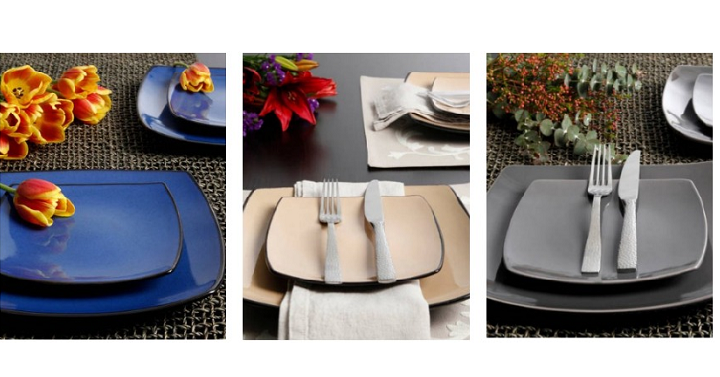 Gibson Home Soho Lounge Square 16-Piece Dinnerware Set Only $29.99! (Reg. $39.98)