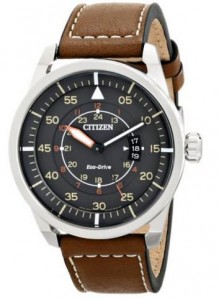 Citizen Eco-Drive Men’s Stainless Steel Watch with Brown Leather Strap – Only $87.75 Shipped! (Reg. $195)