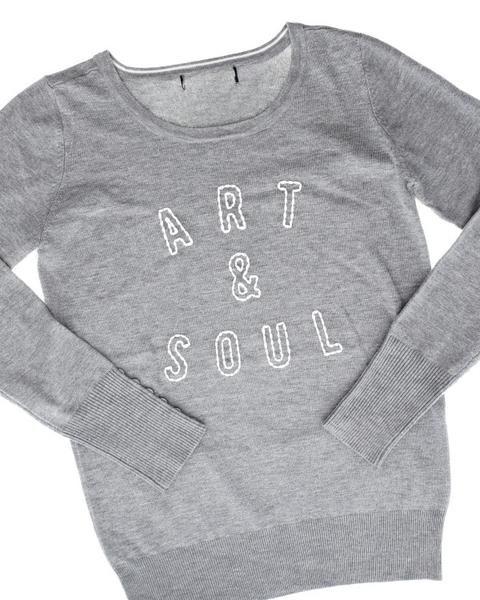 Bold & Full Wednesday – Art & Soul Embroidered Sweater for $21.95 + FREE SHIPPING!