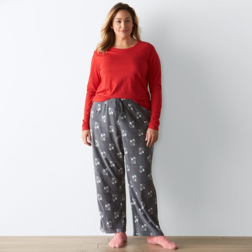 Kohl’s 30% off! Spend Kohl’s Cash! Free Shipping! Stack Codes! Plus Size SONOMA Goods for Life Pajamas w/ Socks – Just $7.69!