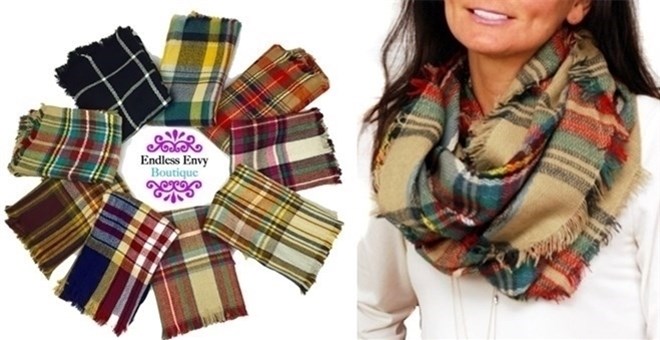Plaid Infinity Scarf Sale – 19 Styles – Just $6.99!