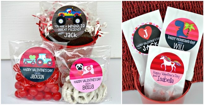 Personalized Valentine Stickers & Bags – Just $6.95! More cute ones from Jane!