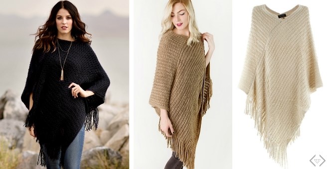 Knit Poncho Blowout – Just $9.99!