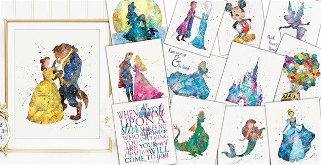 Simply Enchanted Character Art Prints – Just $3.28! So sweet!
