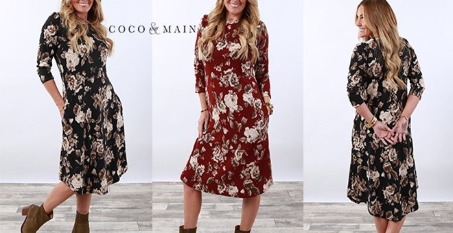Floral Knit Dress – Just $12.99 at Jane!