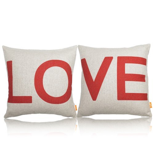 Love Throw Pillow Cover, Set of 2 – Just $12.99!