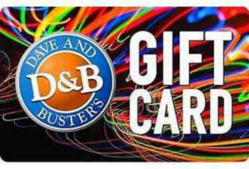 $50 Dave & Busters Gift Card Only $40!!