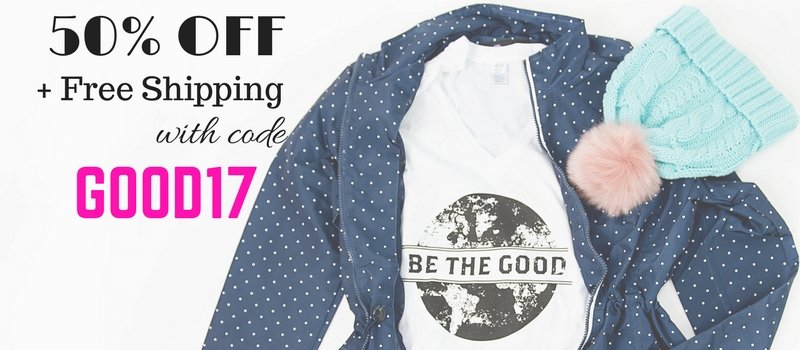 Be the Good Shirts & Necklace for 50% OFF + FREE SHIPPING!