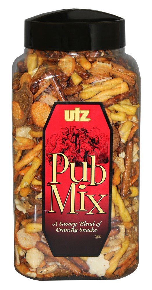 Utz Pub Mix, 44 oz Barrel – Just $6.99! Treats for the big game!