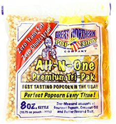 Great Northern Popcorn, 8-oz. Portion Counts – Count of 24 – $27.62!