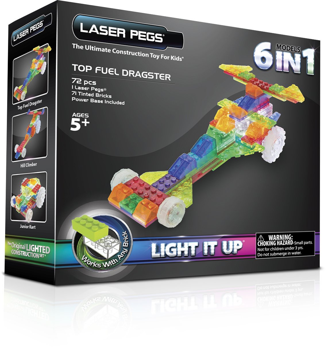 Laser Pegs 6-in-1 Dragster Building Set – Just $11.88!