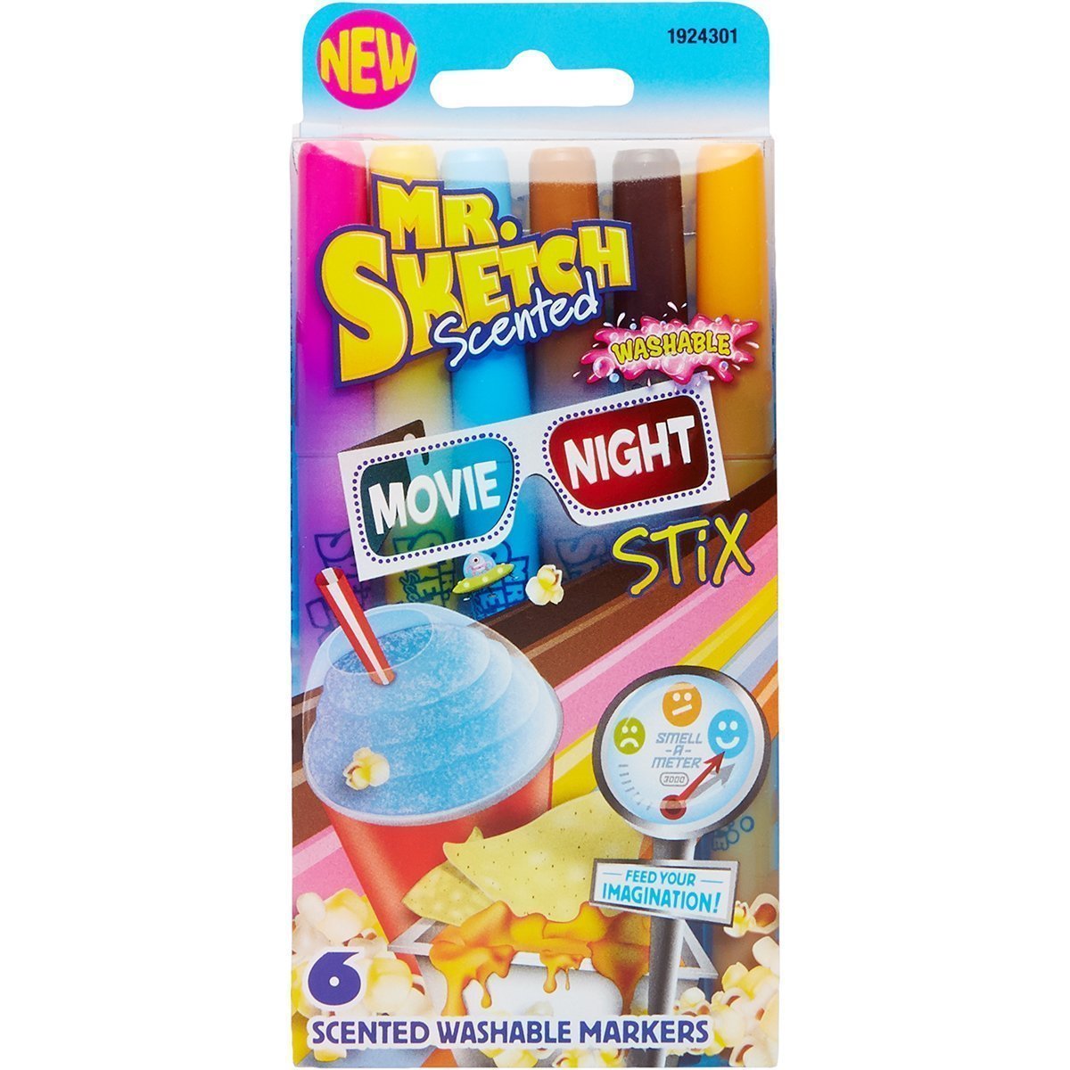 Mr. Sketch Scented Watercolor Markers, Set of 6, Movie Night Colors – Just $7.68!