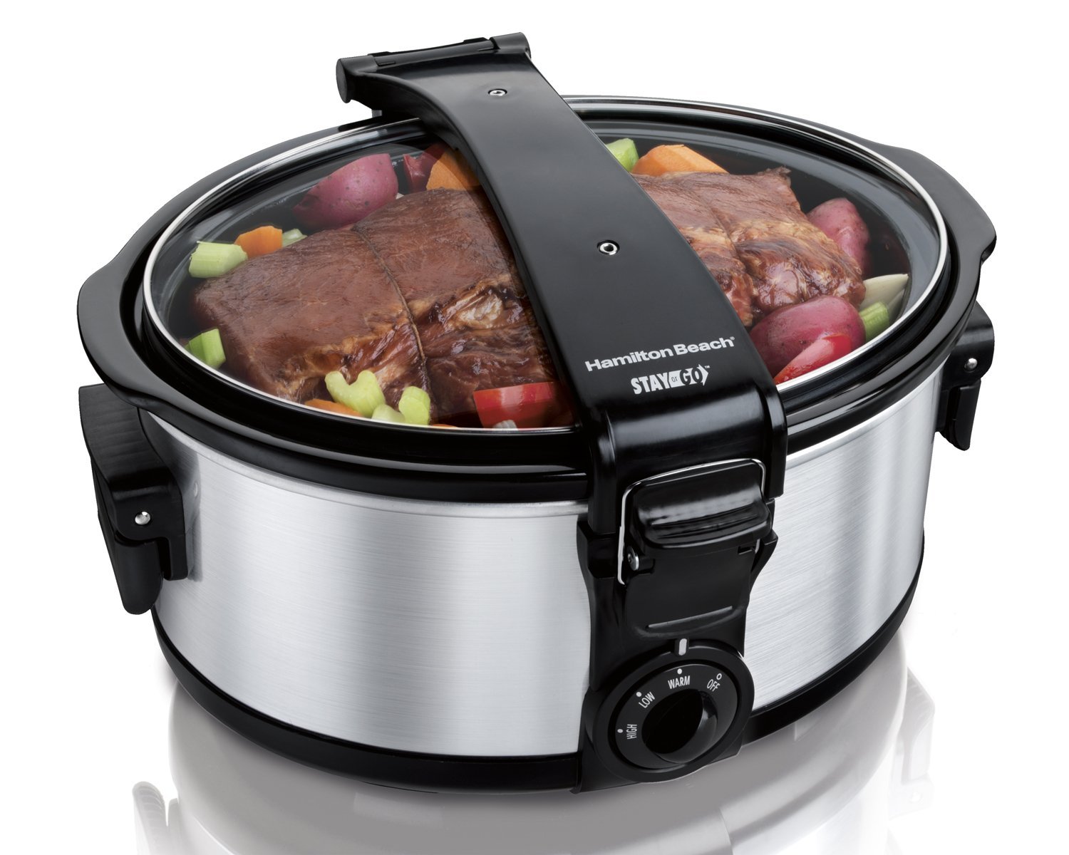 Hamilton Beach Stay or Go 6-Quart Portable Slow Cooker – Just $25.96!