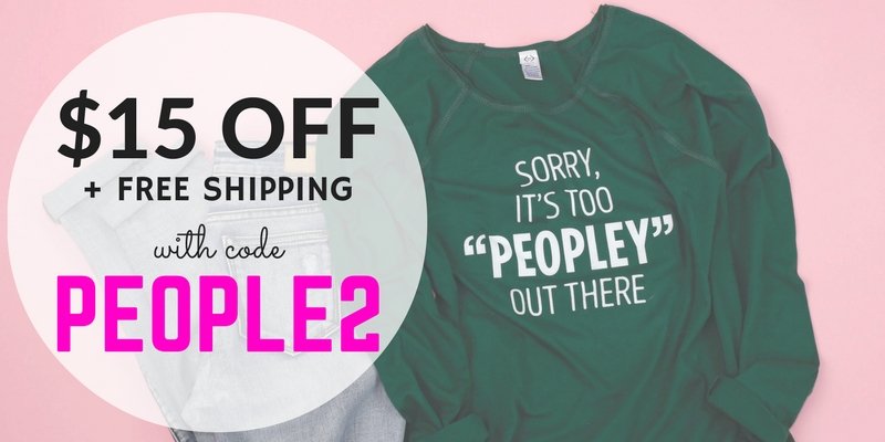 Bold & Full Wednesday – Too Peopley Slouchy Tee & Sweatshirt for $15 Off + FREE SHIPPING!
