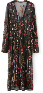 Mesh Floral Embroidered Dress Just $18.48! Mesh Floral Embroidered Dress Just $18.48!