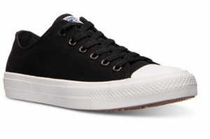 Converse Men’s Chuck Taylor All Star II Ox Casual Sneakers in Black/White Just $27.99!