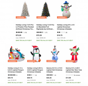 Christmas Clearance 75% Off At Lowe’s! Yard Decorations $14.99, Tree’s $75.25, Lights $0.56 & More!