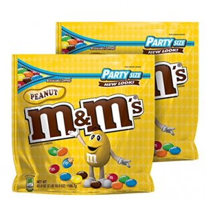 M&M’S Peanut Chocolate Candy Party Size 42-Ounce Bag 2-Pack Just $15.99!