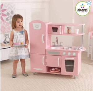 KidKraft Vintage Wooden Play Kitchen, Pink Just $90.21! (Reg. $129.35)