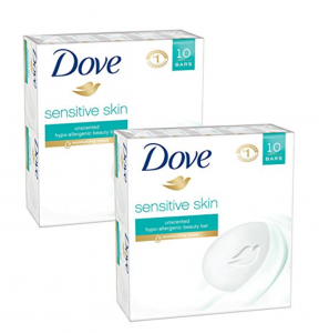 HOT! Dove Beauty Bar, Sensitive Skin, 4 Ounce, 10 Bars Just $6.13 For Amazon Prime Members!