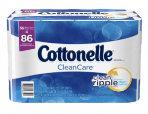 Cottonelle CleanCare Family Roll Toilet Paper 36-Count Just $16.99 Shipped!