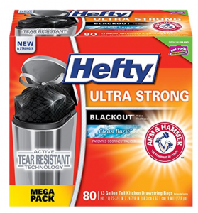 Hefty Ultra Strong Blackout Trash Bags 80-Count Just $12.08 Shipped!