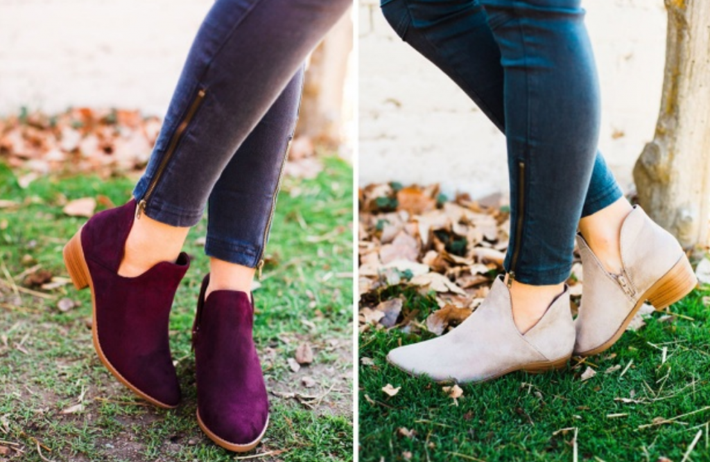 Side Cut Out Booties Just $25.99! (Reg. $59.99)