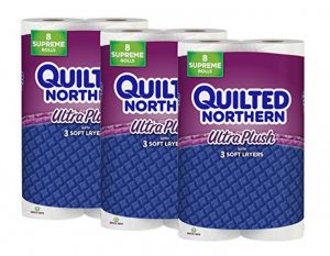 Quilted Northern Ultra Plush Toilet Paper 24 Supreme Rolls $20.78 Shipped! Just $0.22 Per Regular Roll!