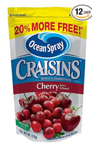 Ocean Spray Craisins Cherry Flavored Sweetened Dried Cranberries 6oz Pouch 12-Pack Just $10.20