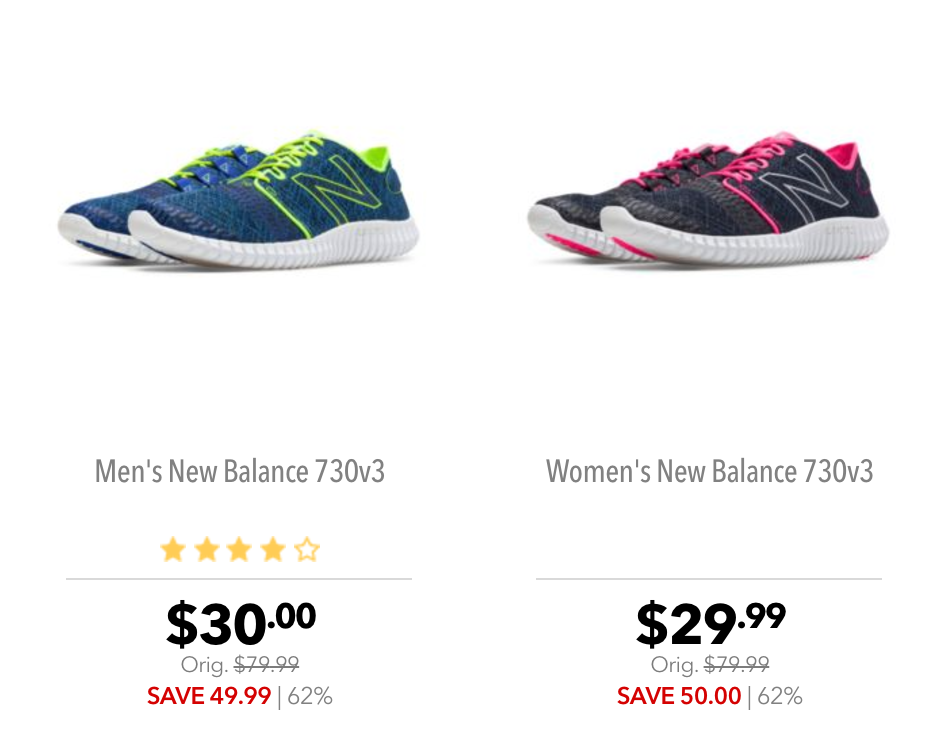 Men’s & Women’s New Balance 730v3 Running Shoes Just $29.99!  (Reg. $79.99)