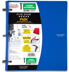 Five Star Flex Blue NoteBinder Just $8.63! (Reg. $22.02) A Notebook & Binder In One!