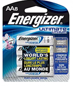 Energizer L91BP-8 Ultimate Lithium AA Batteries (8-Pack) just $10.20!