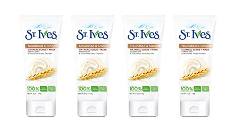 St. Ives Nourished and Smooth Scrub and Mask 6oz 4-Pack Just $8.36!