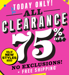 Extra 75% Off Clearance, $7.99 Basic Denim & FREE Shipping Today Only At The Children’s Place!