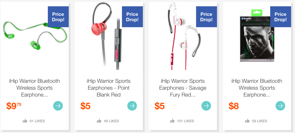 Warrior Sport Earphones As Low As $3.75 On Hollar!