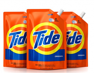 Tide Smart Pouch Original Scent HE Turbo Clean Liquid Laundry Detergent 3-Pack Just $14.09!