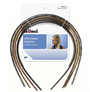 Scunci Effortless Beauty Skinny Plastic Headbands 4-Pack Just $2.44!