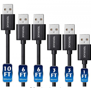Tiergrade Micro USB Cable 6-Pack Assorted Lengths Just $8.99!