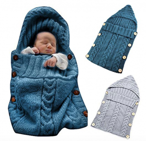 Oenbopo Baby Wool Knit Blanket Swaddle Just $11.99!