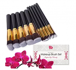 Beauty Bon 10 Piece Plastic Handle Makeup Brush Set  Just $7.99! (Reg. $19.99)