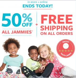 Carters: 50% Off All Jammies & FREE Shipping Ends Today!