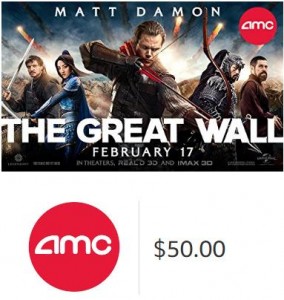 AMC $50 eGift Card – Only $40!