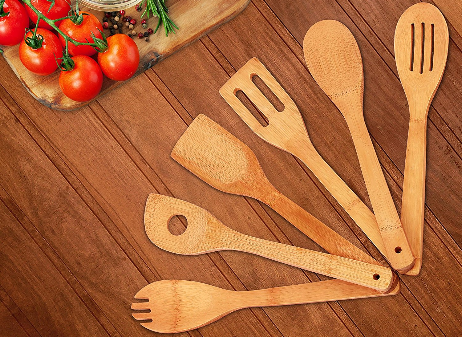 Utopia Kitchen Bamboo Cooking Utensil Set Only $5.99!!