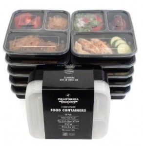 California Home Goods Bento Reusable Food Storage Containers with Lids (Set of 10) – Only $11.95!